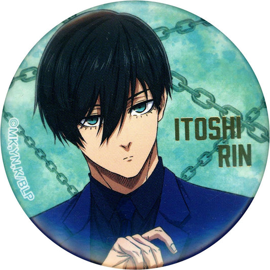 Rin Itoshi Blue Lock Trading Hologram Foil Stamped Button BLUE LOCK Exhibition EGOIST EXHIBITION the animation [USED]