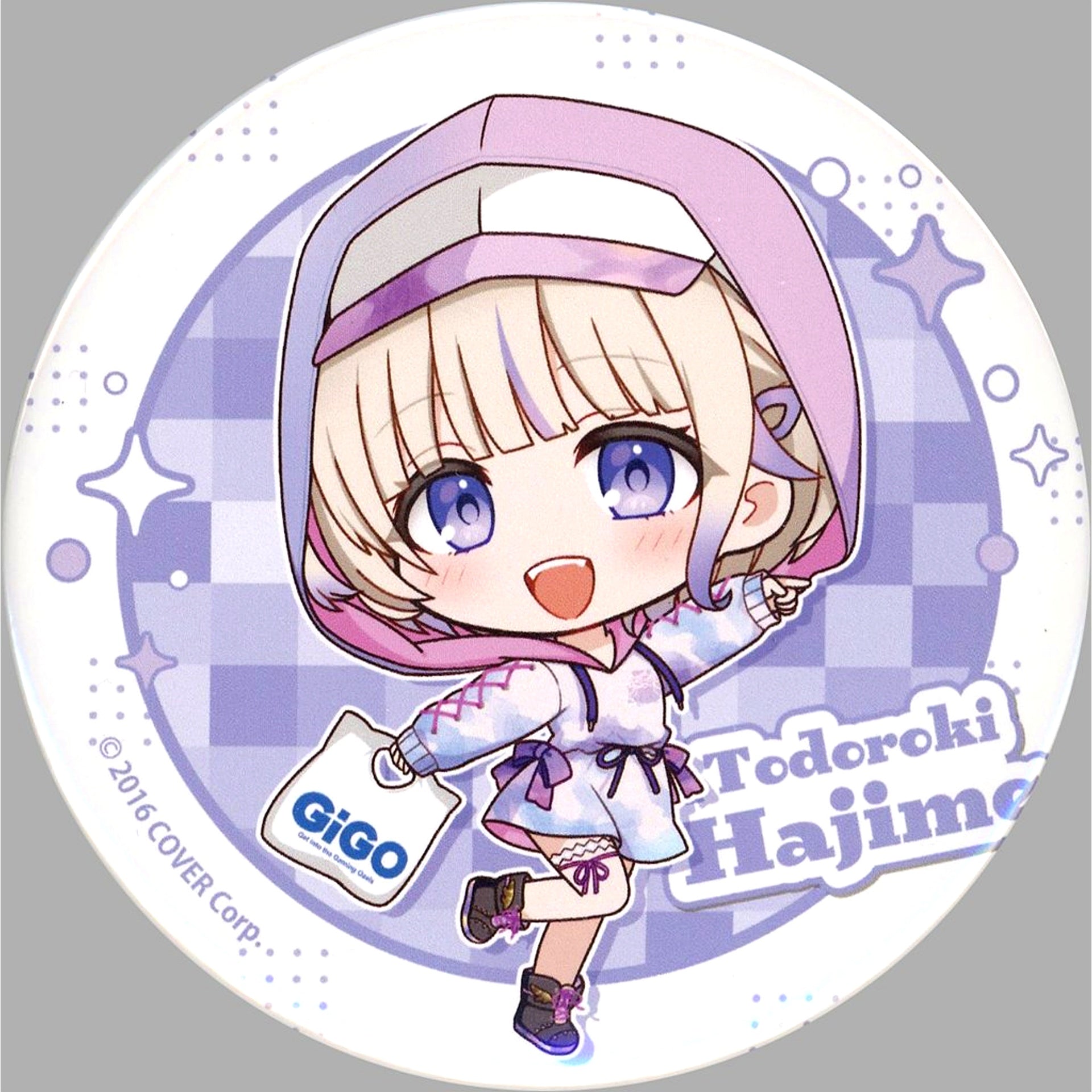 Todoroki Hajime hololive DEV IS ReGLOSS Round Shape Button Virtual YouTuber GiGO Limited [USED]
