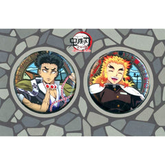 Gyomei Himejima Kyojuro Rengoku Demon Slayer: Kimetsu no Yaiba Local Manhole Style Button Set Hokkaido Total Concentration Exhibition [USED]