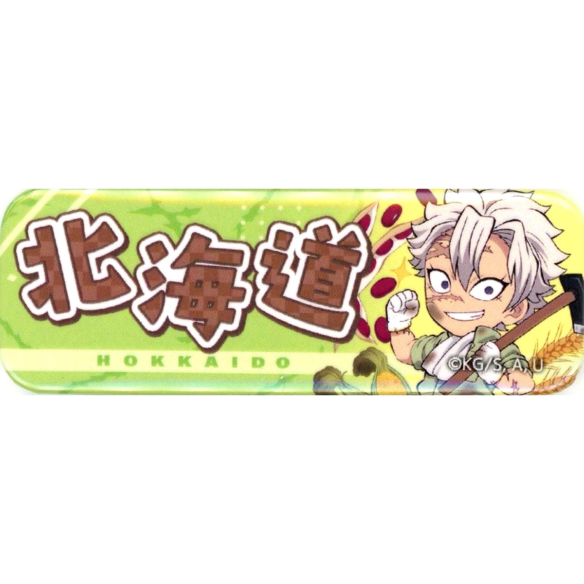 Sanemi Shinazugawa Demon Slayer Kimetsu no Yaiba Random Button Zen Shuchu Exhibition Local Illustration Hokkaido Venue Ltd [USED]