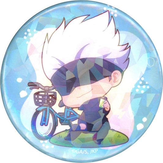 Satoru Gojo Jujutsu Kaisen Pop-up Shop Cycling Vol. 2 Trading Chibi Hologram Button Break Ver. [USED]