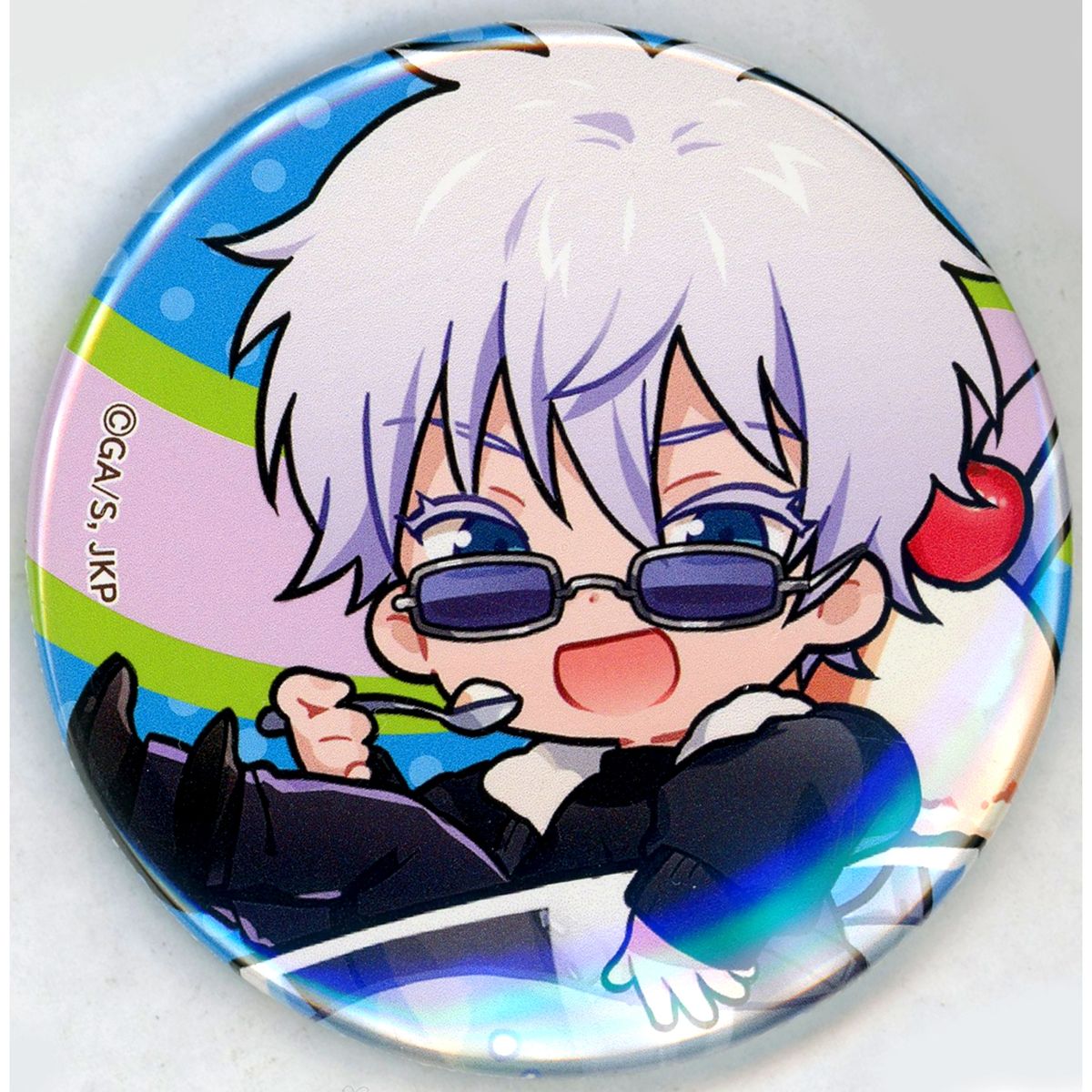 Satoru Gojo Jujutsu Kaisen Chapon! Ice Button Marukuji [USED]