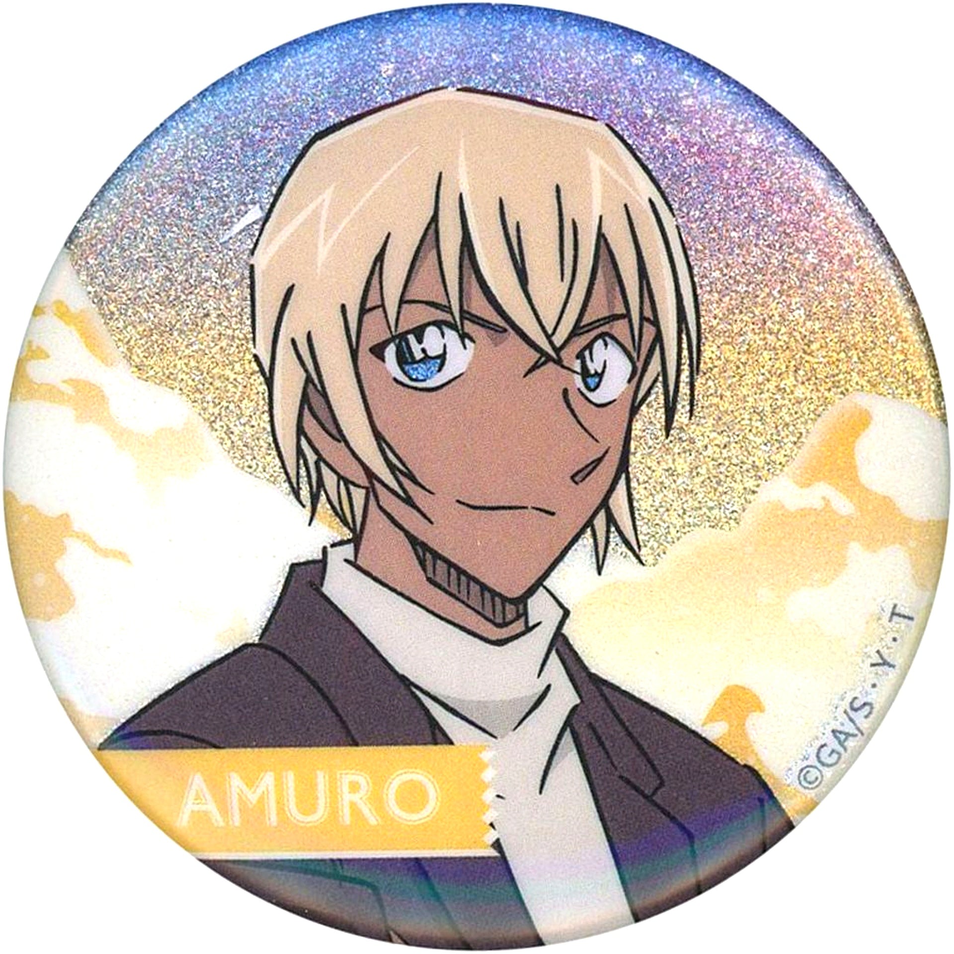 Toru Amuro Detective Conan Glitter Button Collection Snow Ver. [USED]