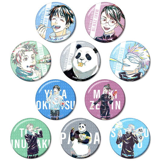 Set of 10 Jujutsu Kaisen 0 Trading Ani-Art Vol. 3 Glitter Button [USED]