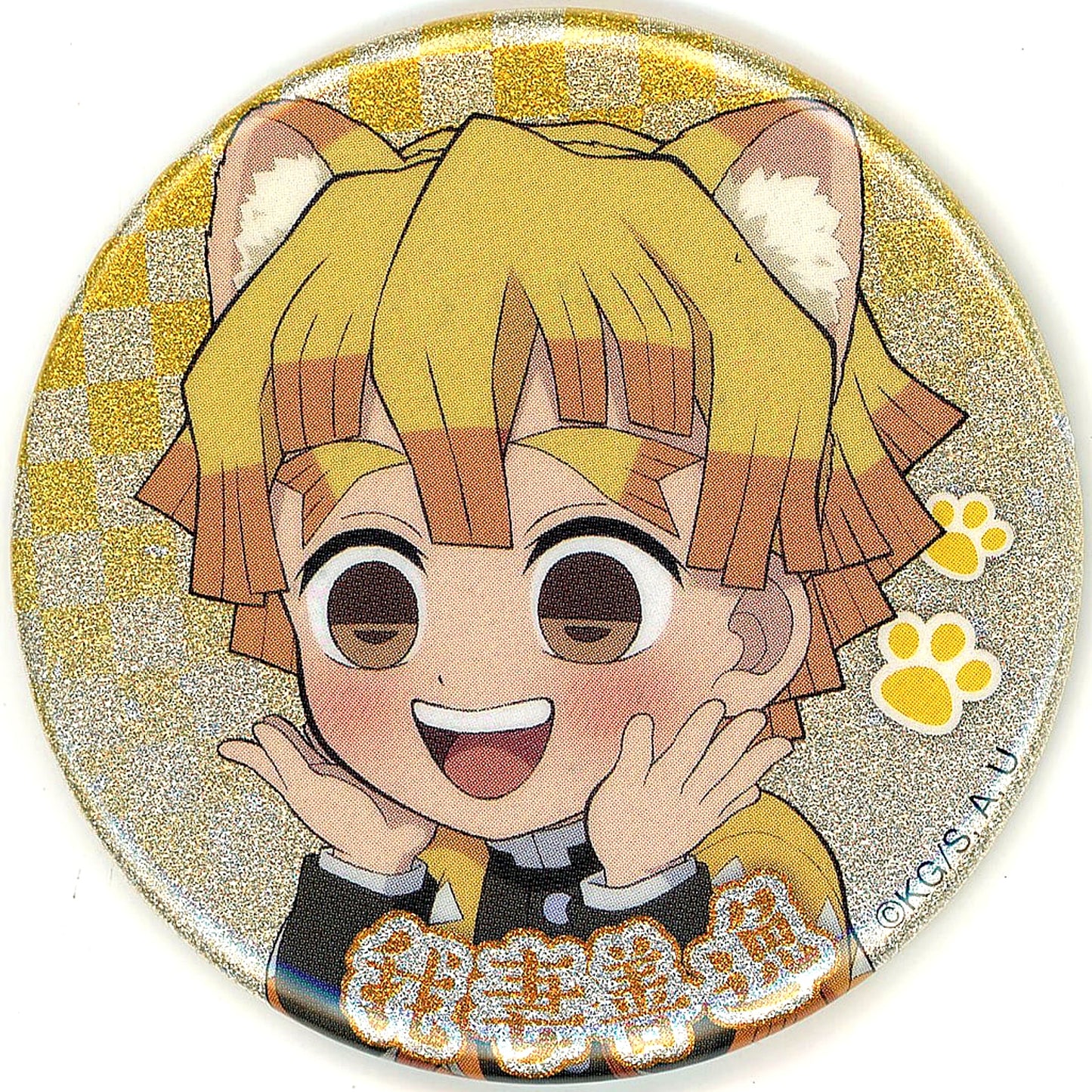 Zenitsu Agatsuma Rare Demon Slayer x Namjatown Special Mission Occurs! Infiltrate Namjatown! Button Collection [USED]