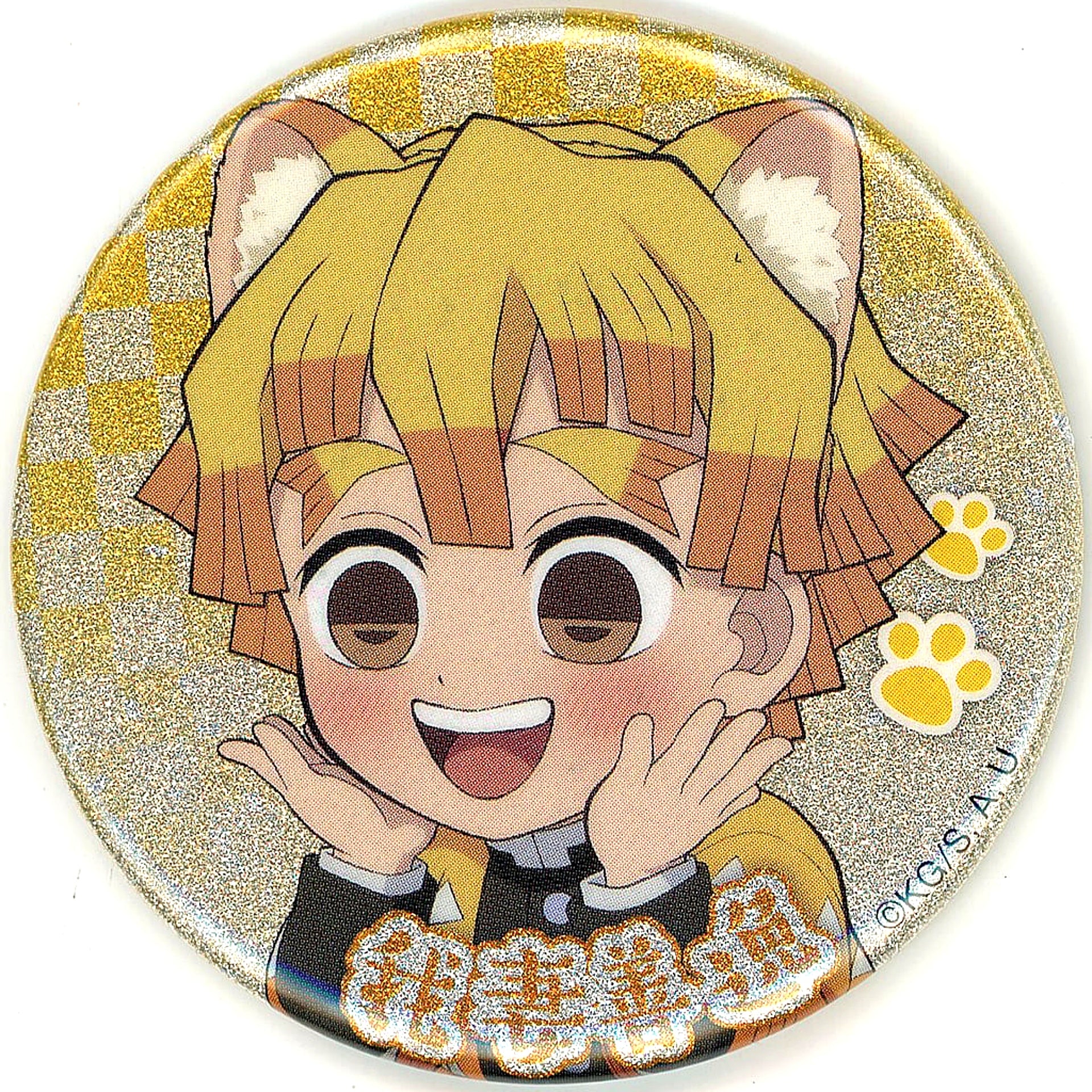 Zenitsu Agatsuma Rare Demon Slayer x Namjatown Special Mission Occurs! Infiltrate Namjatown! Button Collection [USED]