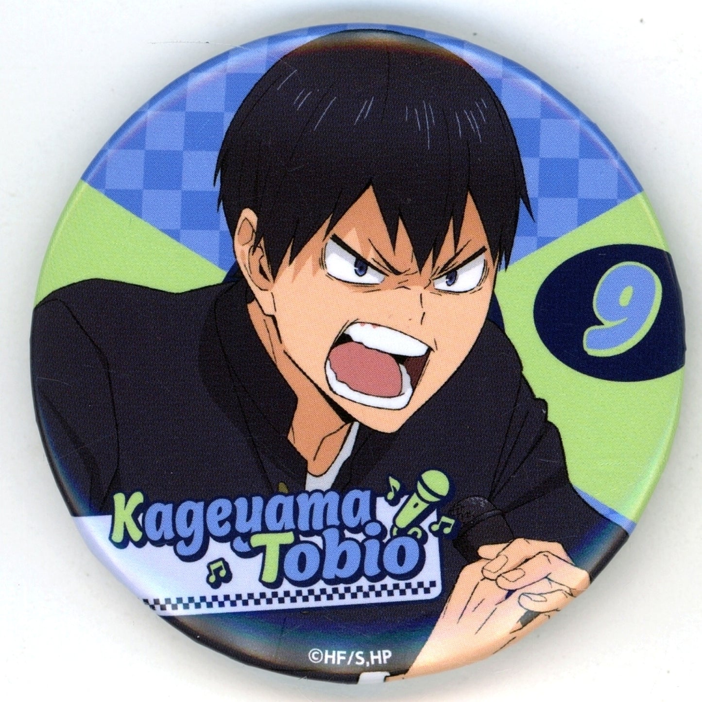 Tobio Kageyama Full Name With Jersey Number Haikyu!! x Karaoke Manekineko 2025 Button [USED]