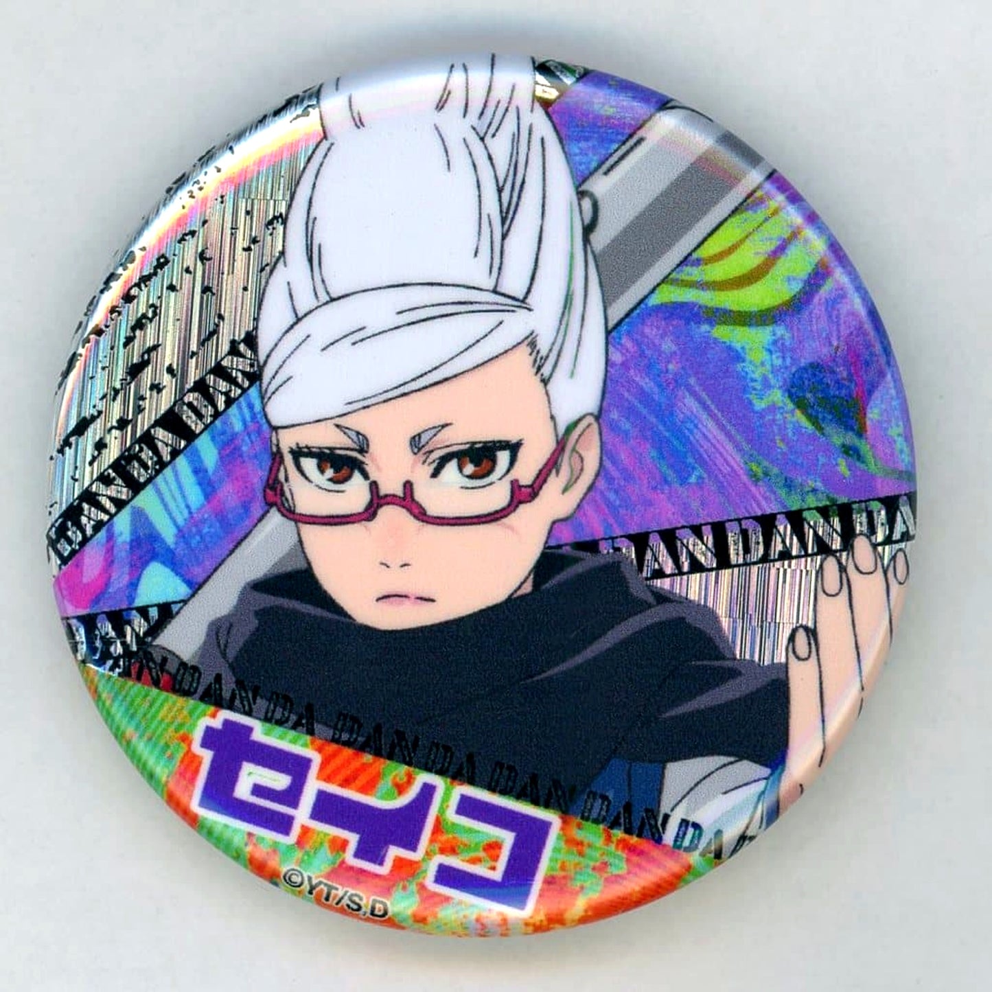 Dandadan Seiko Ayase Hologram Button [USED]