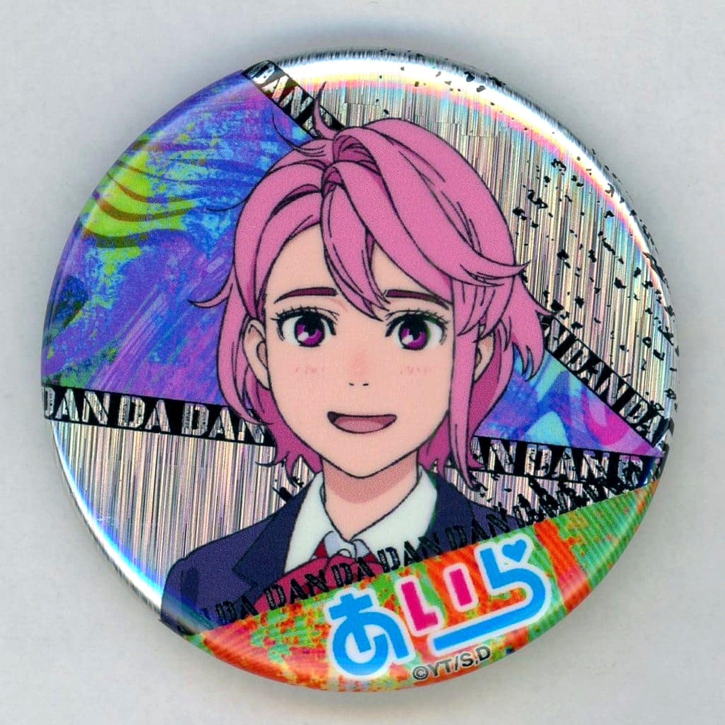 Dandadan Aira Shiratori Hologram Button [USED]