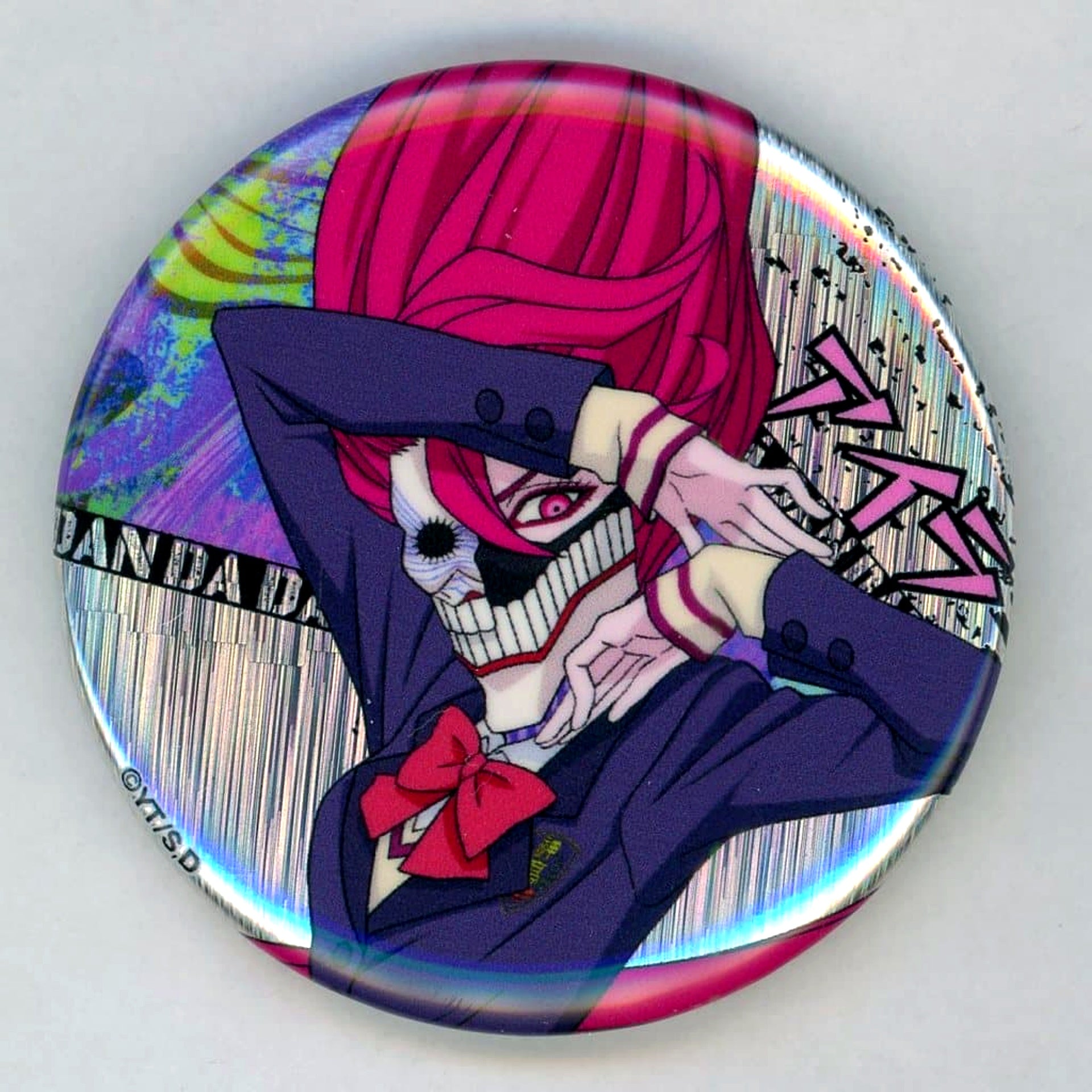 Dandadan Aira Shiratori Transformed Hologram Button [USED]