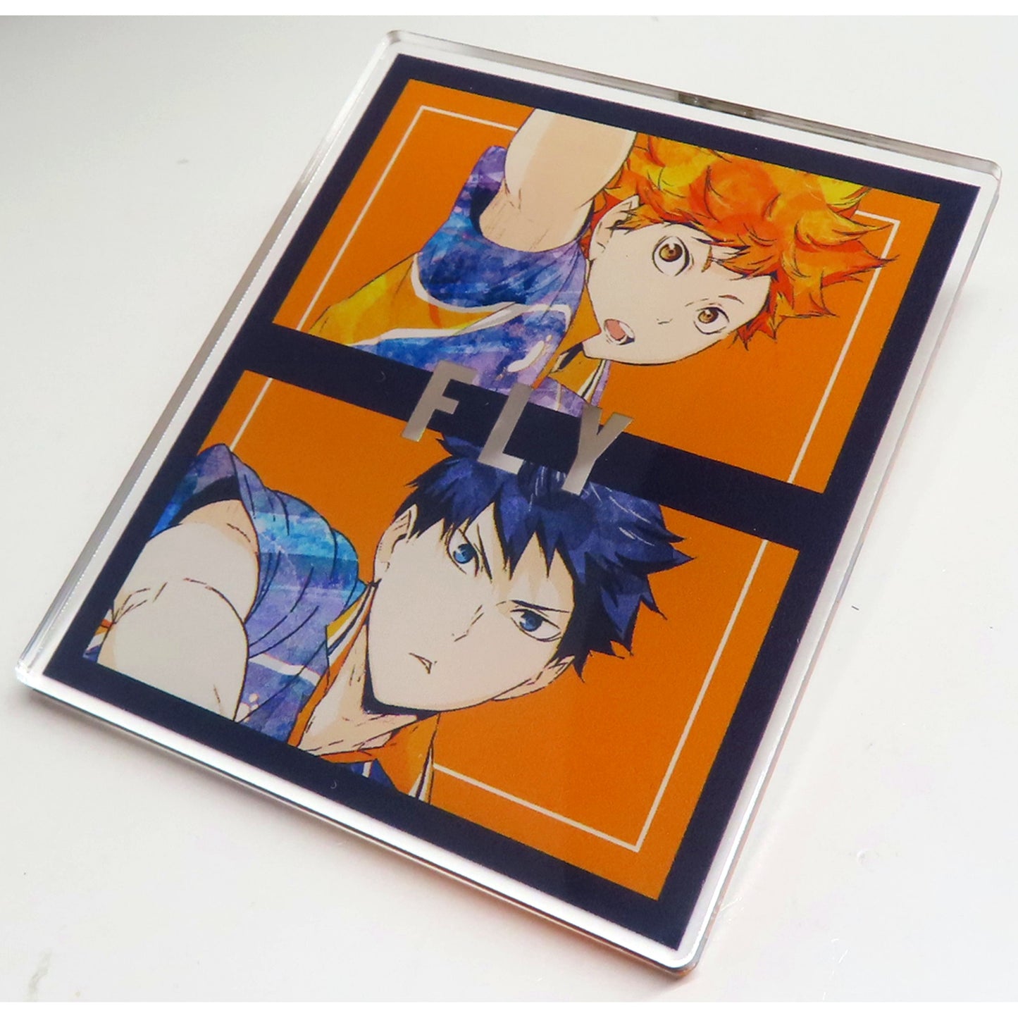 Shoyo Hinata and Tobio Kageyama Haikyu!! Ani-Art Vol. 3 Trading Acrylic Name Plate Animate Limited Box Purchase Bonus [USED]