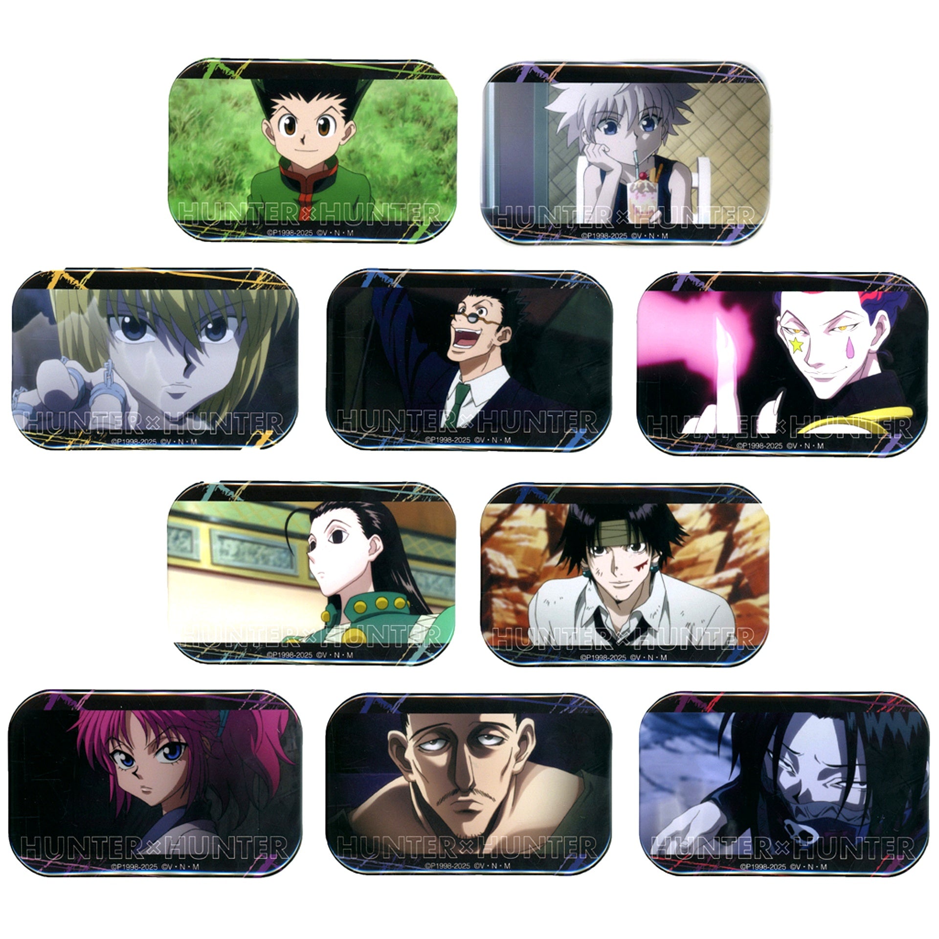 Set of 10 Hunter x Hunter POP UP SHOP vision of Hunter Scene Shot Button [USED]