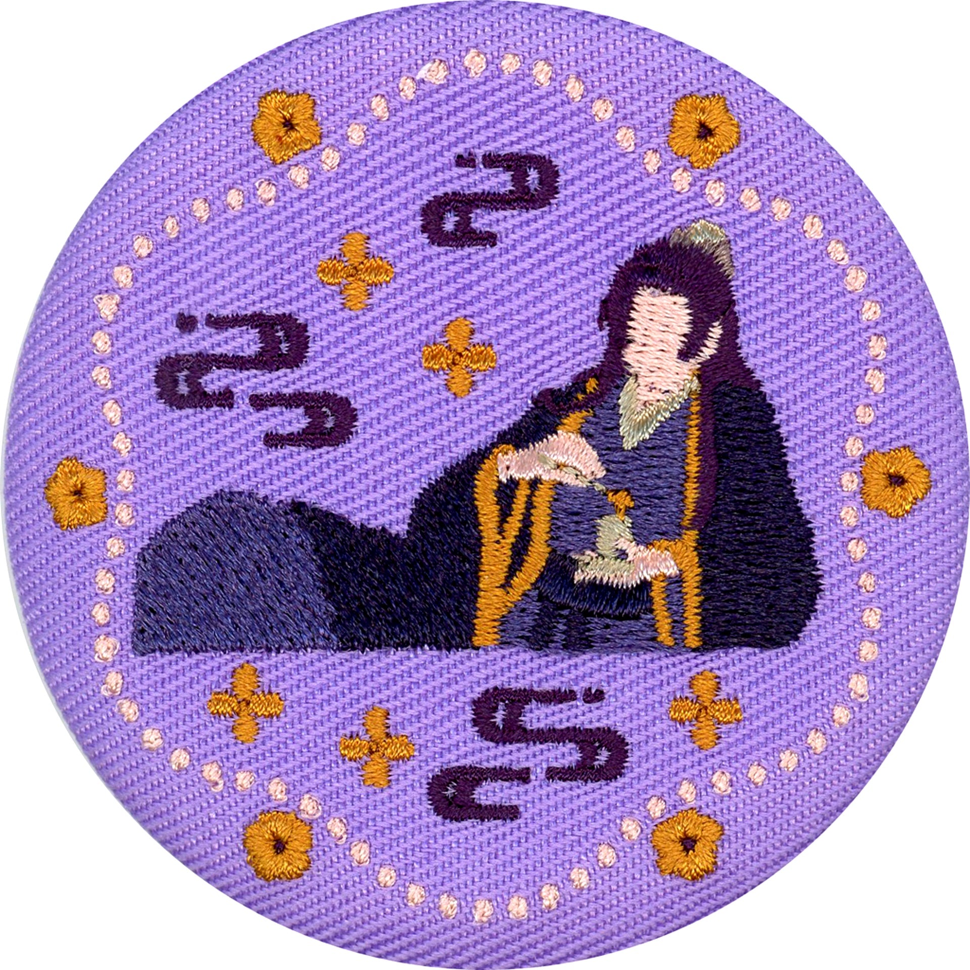 Jinshi Purple The Apothecary Diaries Random Embroidery Button Exhibition [USED]