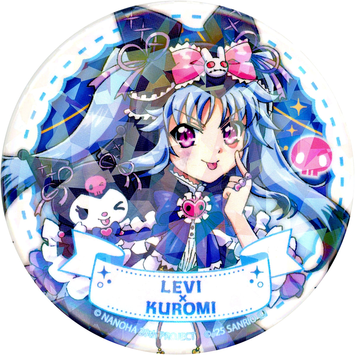 Levi The Slasher x Kuromi Magical Girl Lyrical Nanoha Series x Sanrio Characters POP UP STORE Hologram Button 01. Standard Proportion Illustration [USED]