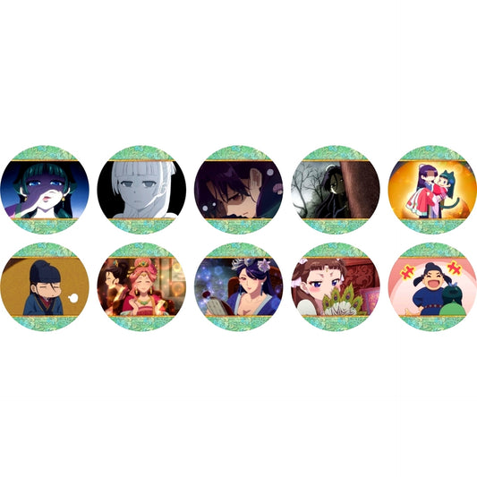 Set of 10 The Apothecary Diaries Meibamen Glitter Character Badge Collection A [USED]