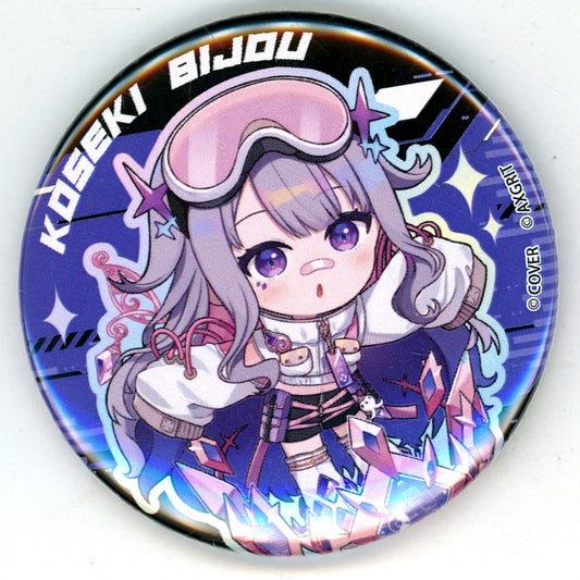 Koseki Bijou Virtual YouTuber Hololive English Advent POP UP SHOP in SHIBUYA TSUTAYA AXGRIT Trading Mini Character Button [USED]