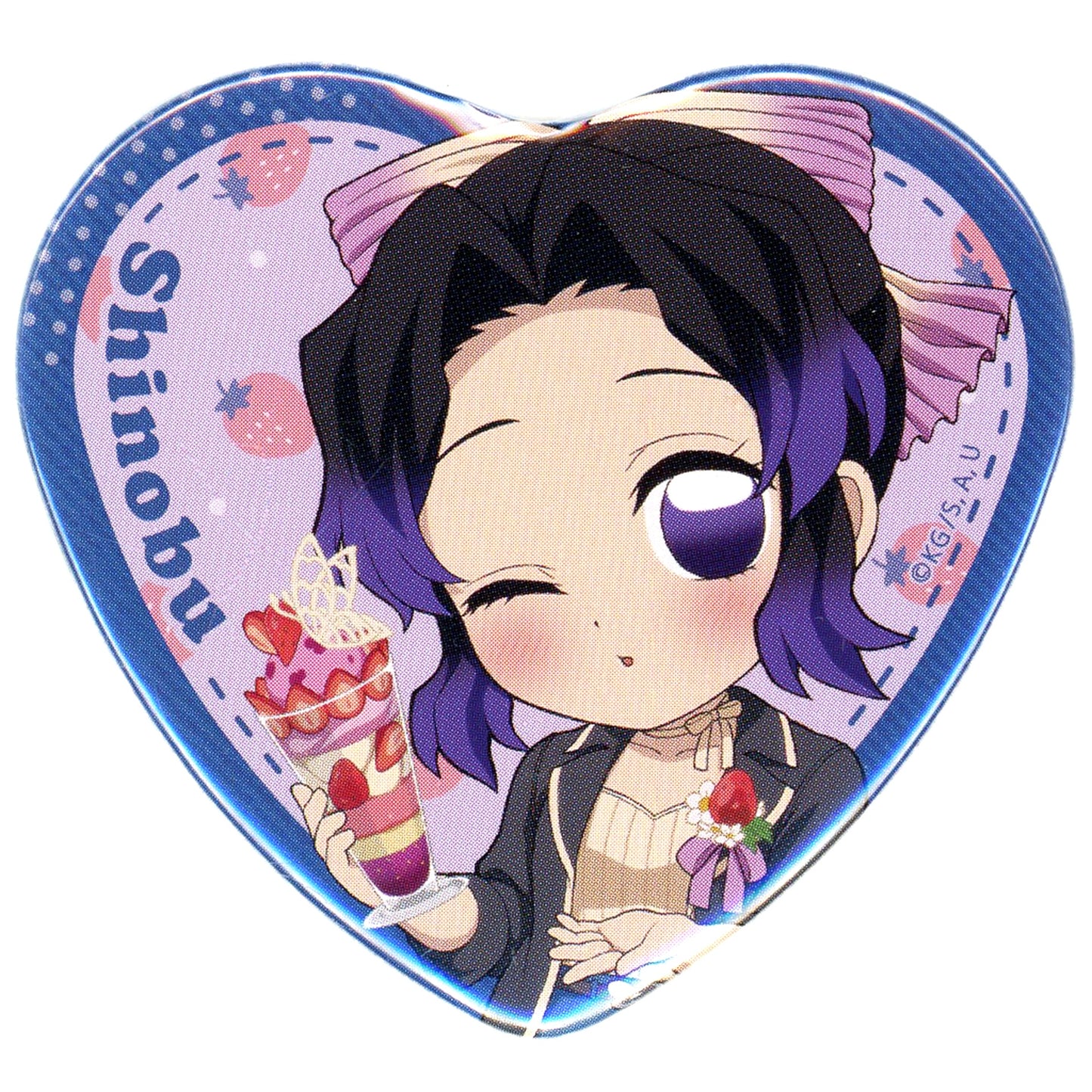 Shinobu Kocho Demon Slayer: Kimetsu no Yaiba Random Heart Button A Strawberry Festival 2025 [USED]