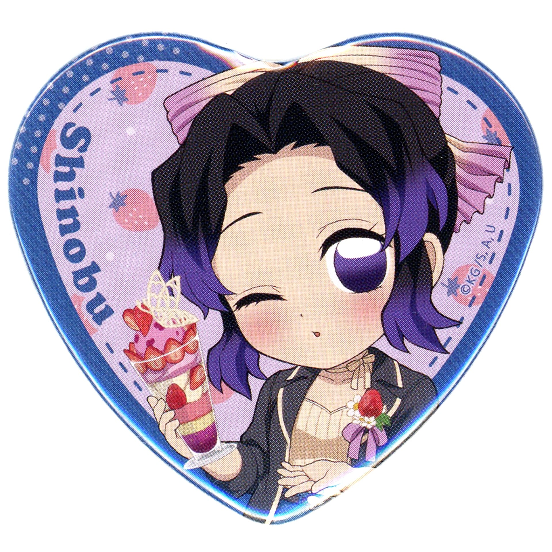 Shinobu Kocho Demon Slayer: Kimetsu no Yaiba Random Heart Button A Strawberry Festival 2025 [USED]