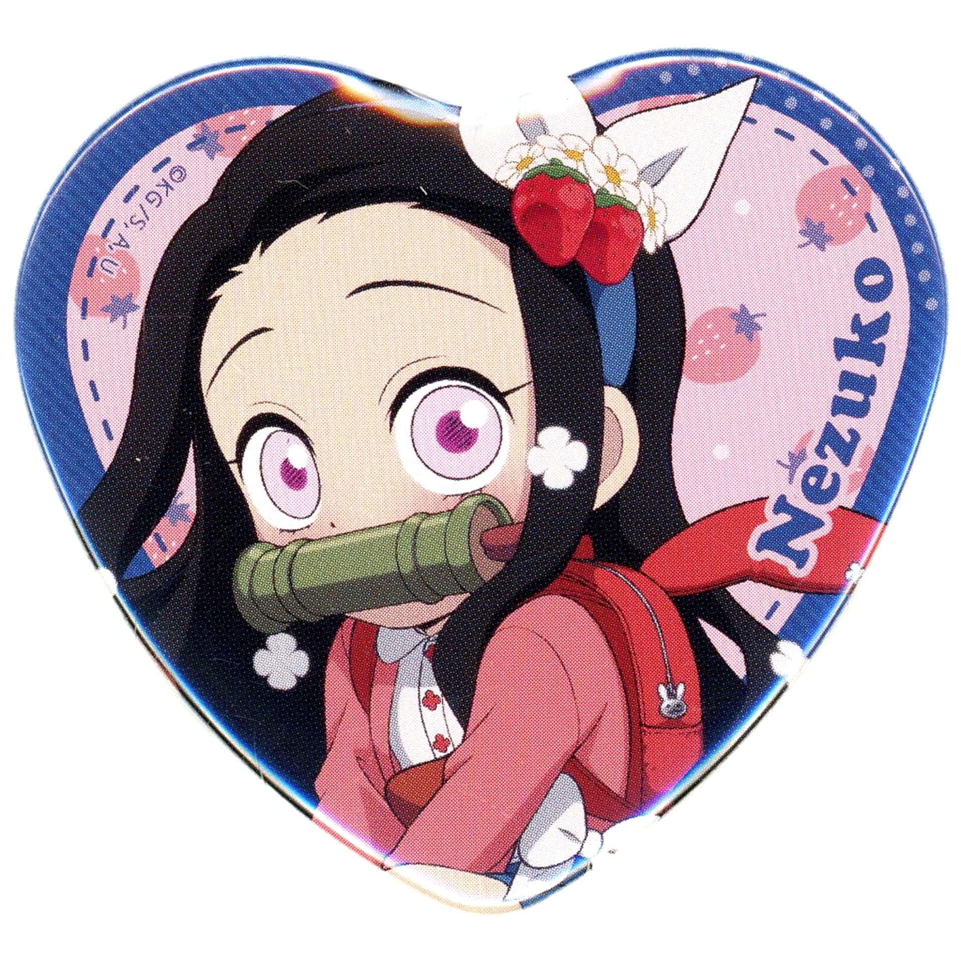 Nezuko Kamado Demon Slayer: Kimetsu no Yaiba Strawberry Festival 2025 Random Heart Button B [USED]