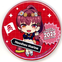 Houshou Marine Deformed Illustration Virtual YouTuber hololive SUPER EXPO 2025 After Party bonus stage Trading Button Vol.2 [USED]