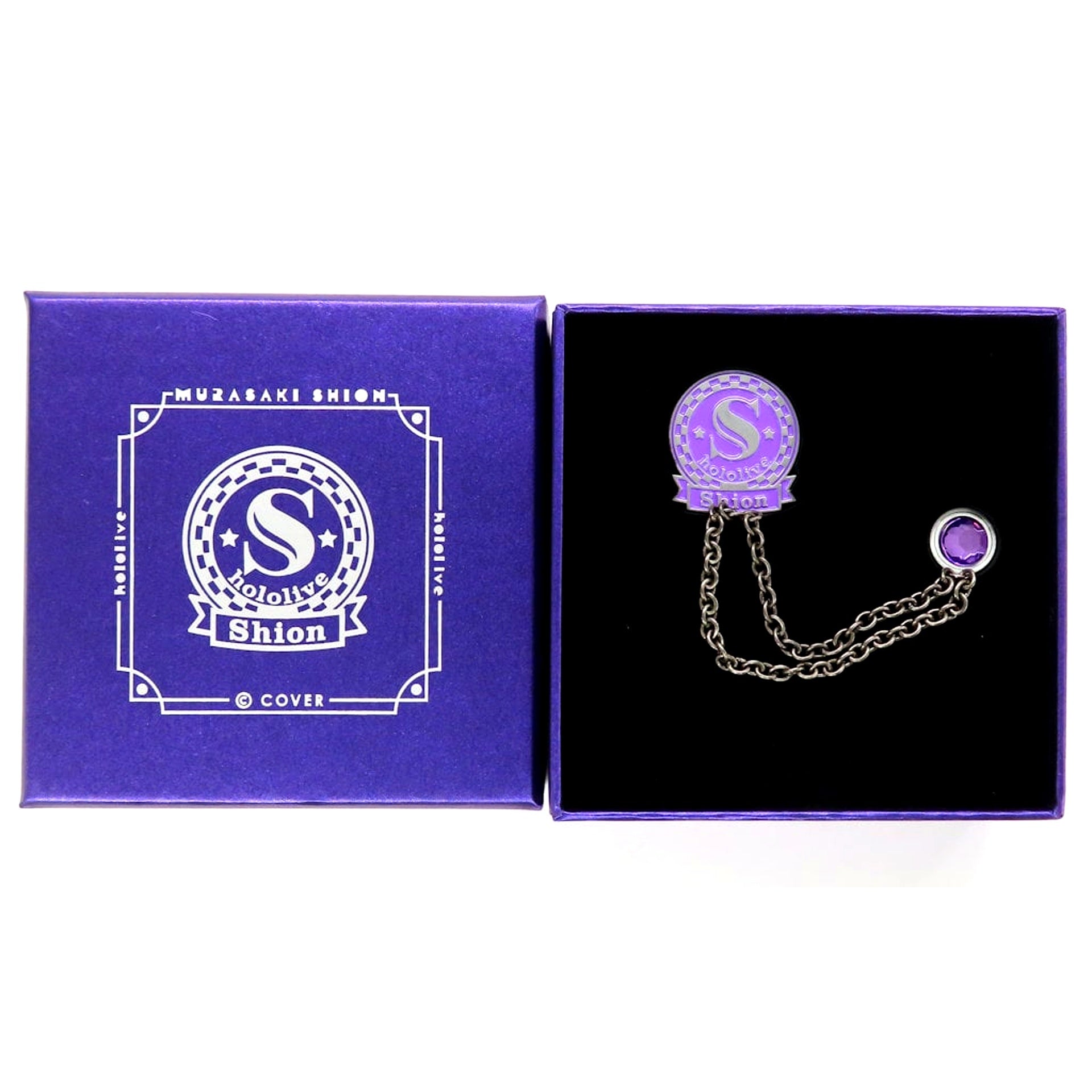 Murasaki Shion Hololive Shiokko Pin Badge Graduation Goods [USED]