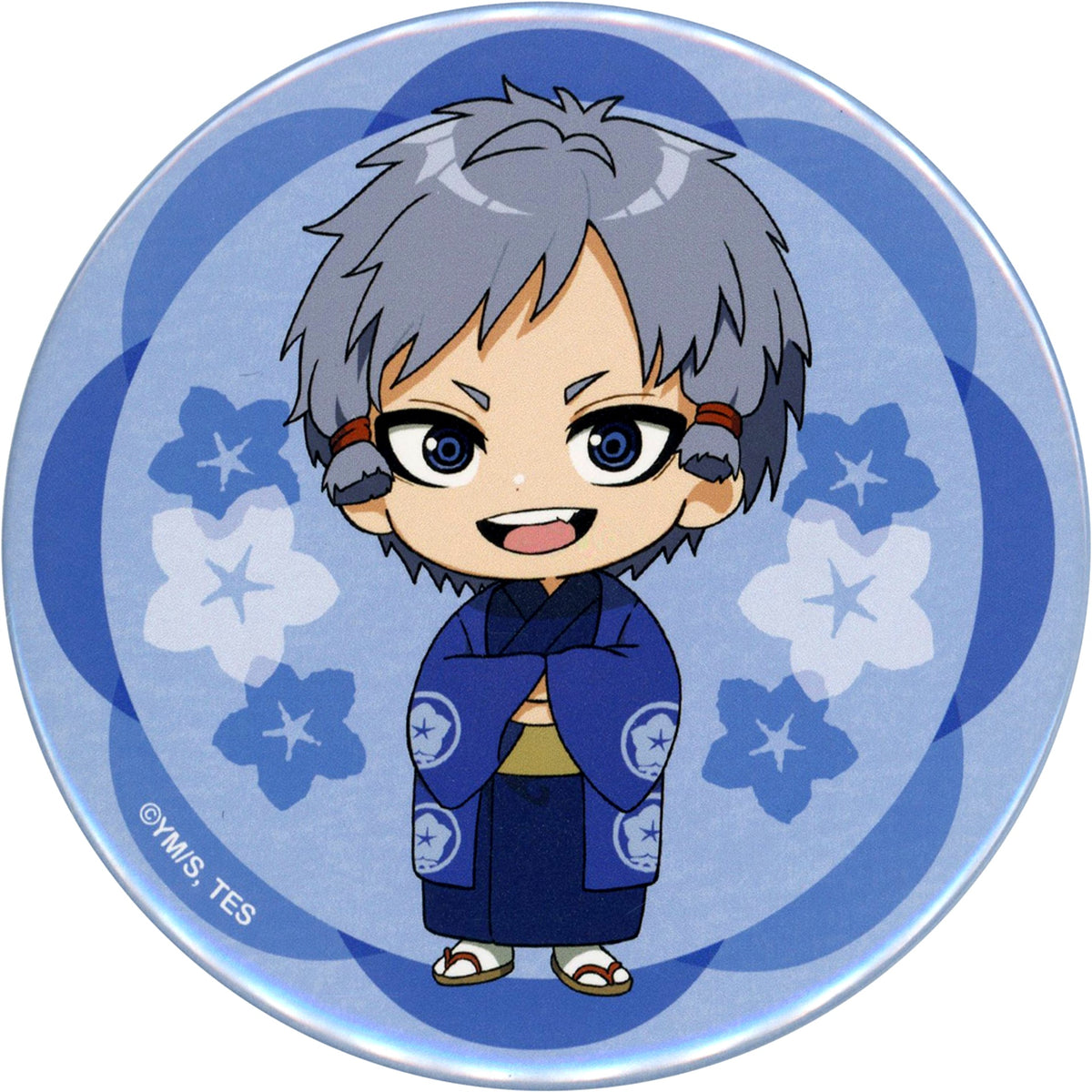 Kojiro Chibi The Elusive Samurai Button Kujibikido Online Kuji D-5 Prize [USED]