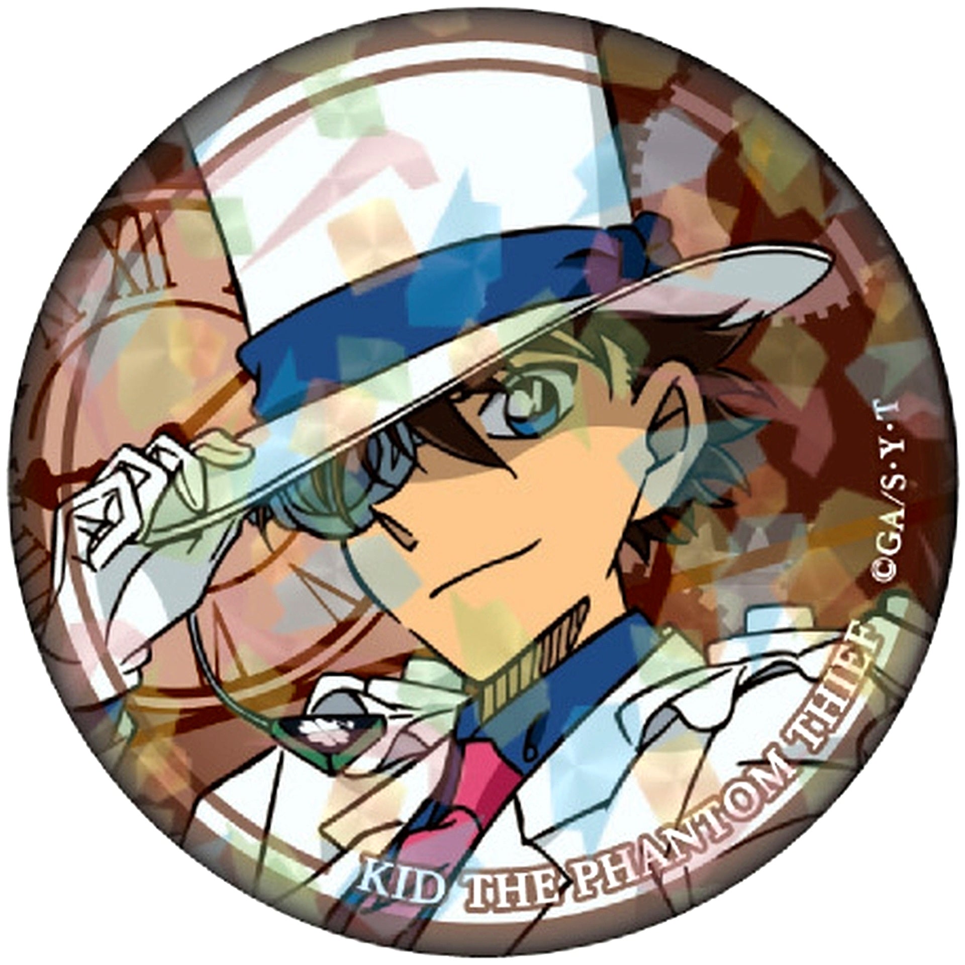 Kaito Kid Detective Conan Trading Hologram Button Vol.6 [USED]