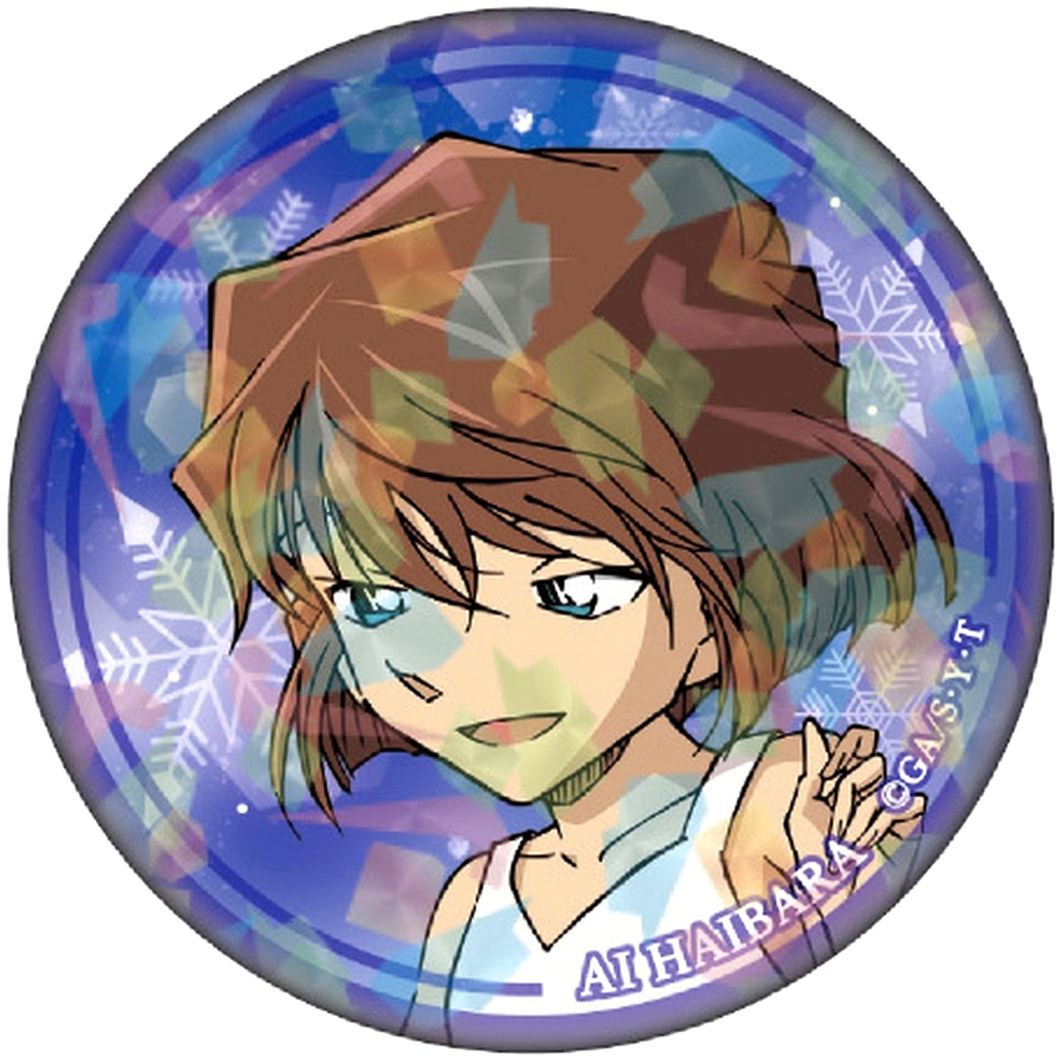 Ai Haibara Detective Conan Trading Hologram Button Vol.7 [USED]