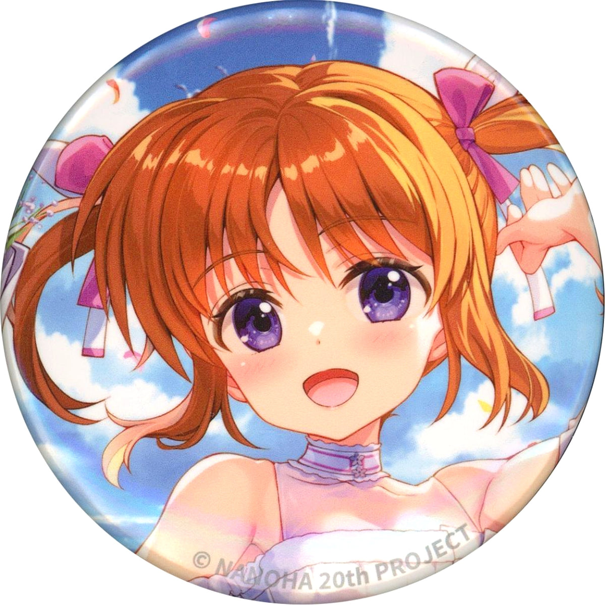 Nanoha Takamachi A Button DMM Scratch! Magical Girl Lyrical Nanoha 20th Anniversary Scratch E-1 Prize [USED]