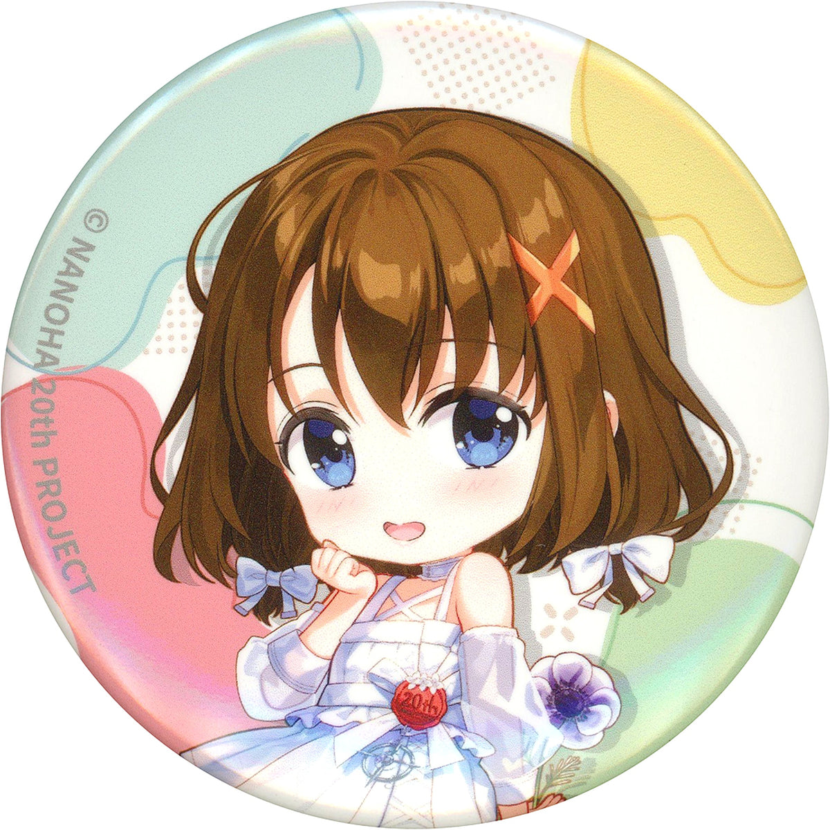 Hayate Yagami B Button DMM Scratch! Magical Girl Lyrical Nanoha 20th Anniversary Scratch E-8 Prize [USED]