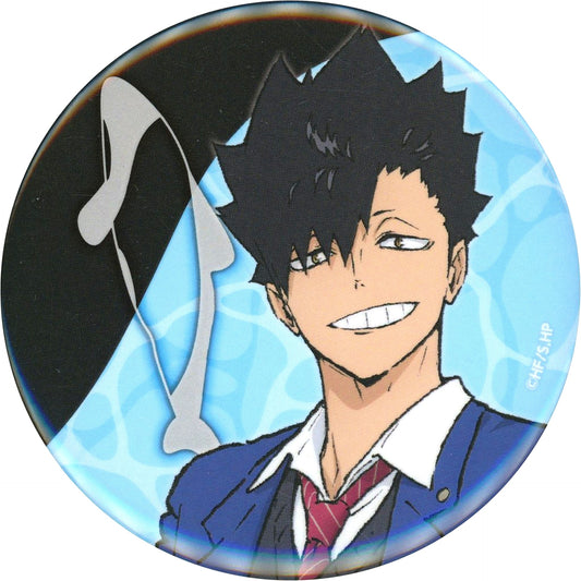 Tetsuro Kuroo Haikyu!! Original BIG Button Aquarium Caravan Yokohama Joetsu Sendai Stamp Rally Goal Bonus [USED]