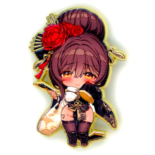 Noir Goddess of Victory Nikke Chibi Character Trading Pin Badge [USED]