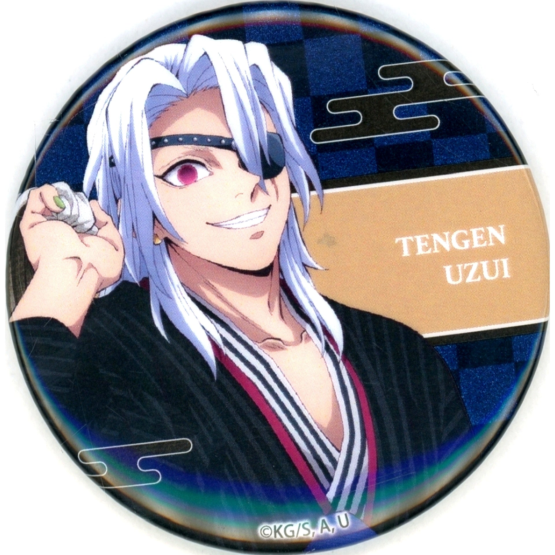 Tengen Uzui Demon Slayer: Kimetsu no Yaiba Orchestra Concert Kimetsu no Kanade Hashira Training Arc Kimetsu no Utage Hashira Training Arc Random Glitter Button [USED]