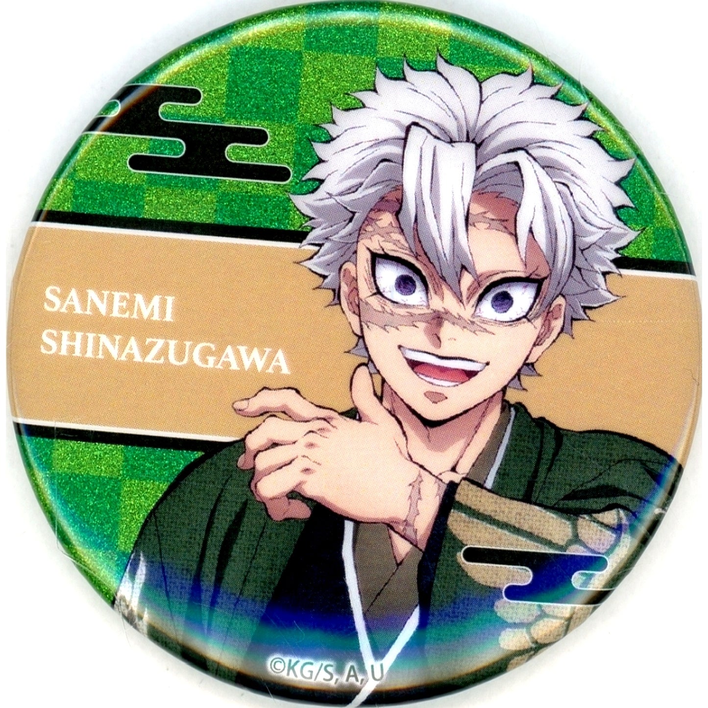 Sanemi Shinazugawa Demon Slayer Orchestra Concert Kimetsu no Kanade Hashira Training Arc Kimetsu no Utage Random Glitter Button [USED]