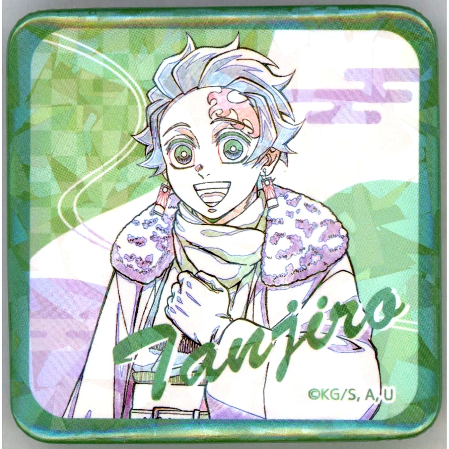 Tanjiro Kamado With Name Demon Slayer: Kimetsu no Yaiba Orchestra Concert Kimetsu no Kanade Hashira Training Arc Kimetsu no Utage Hashira Training Arc Original Picture Glitter Button [USED]
