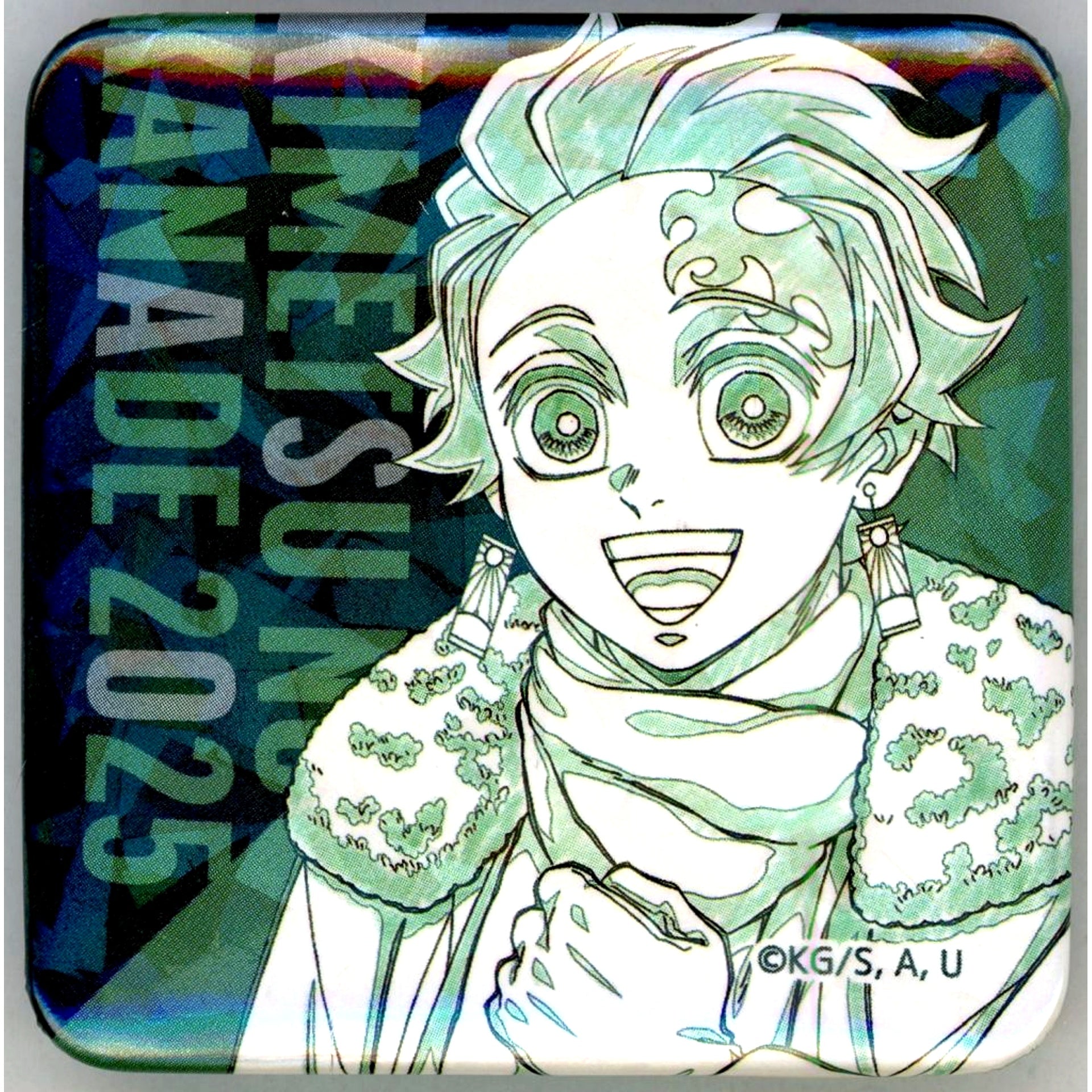 Tanjiro Kamado No Name Demon Slayer: Kimetsu no Yaiba Orchestra Concert Kimetsu no Kanade Hashira Training Arc Kimetsu no Utage Hashira Training Arc Original Picture Glitter Button [USED]
