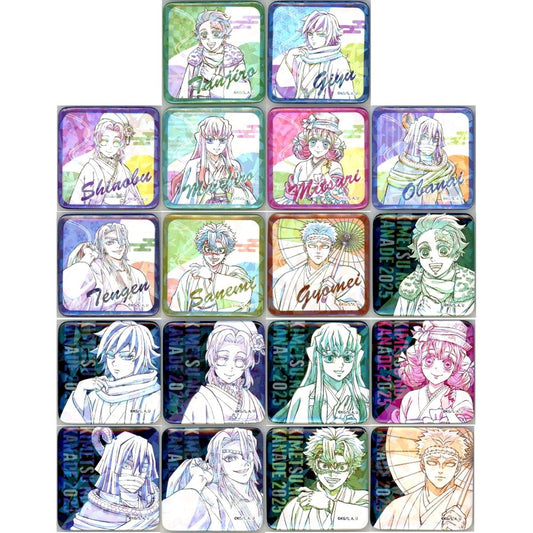 Set of 18 Demon Slayer: Kimetsu no Yaiba Orchestra Concert Kimetsu no Kanade Hashira Training Arc Kimetsu no Utage Hashira Training Arc Original Art Glitter Button Badge [USED]