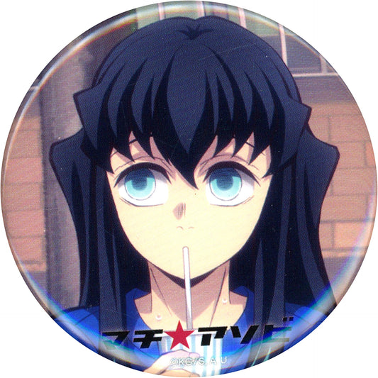 Muichiro Tokito Face Demon Slayer: Kimetsu no Yaiba Machi Asobi vol.28 Drawn Illustration Random 57mm Button Machi Asobi vol.28 Goods [USED]