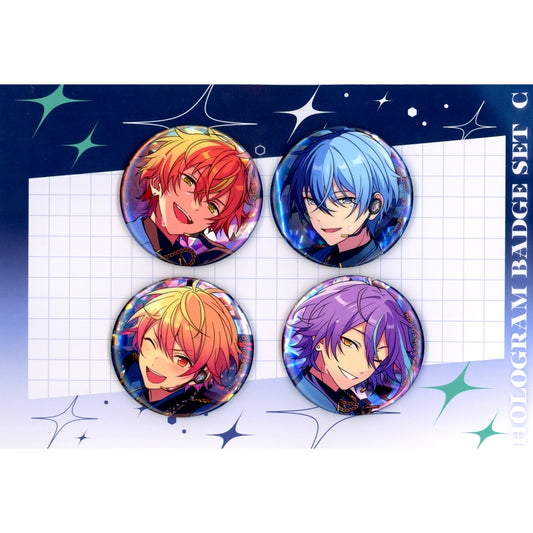 Set C Project SEKAI Colorful Stage! feat. Hatsune Miku x Ensemble Stars!! Hologram Button Set [USED]