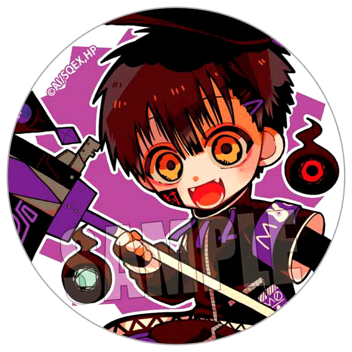Tsukasa Deformed Toilet-Bound Hanako-kun Trading Button Cyber-MOKKE world [USED]