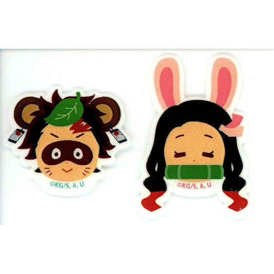 Ponjiro Tanjiro Kamado & Pyonko Nezuko Kamado Demon Slayer Kimetsu Theater Mugen Train Revival Screening Swelling Applique Theater Goods [USED]