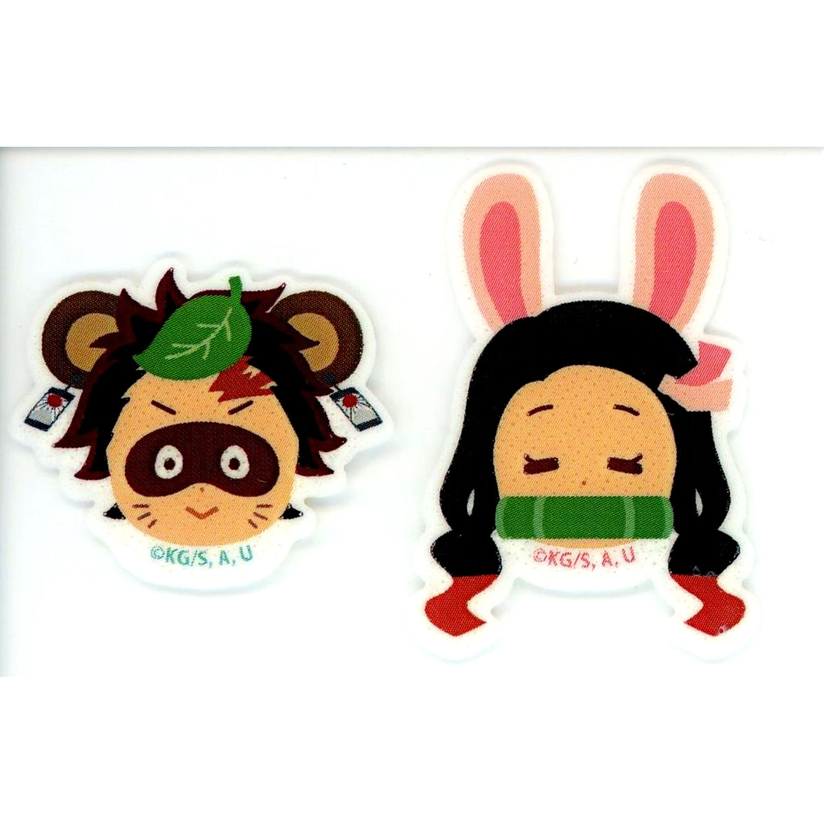 Ponjiro Tanjiro Kamado & Pyonko Nezuko Kamado Demon Slayer Kimetsu Theater Mugen Train Revival Screening Swelling Applique Theater Goods [USED]