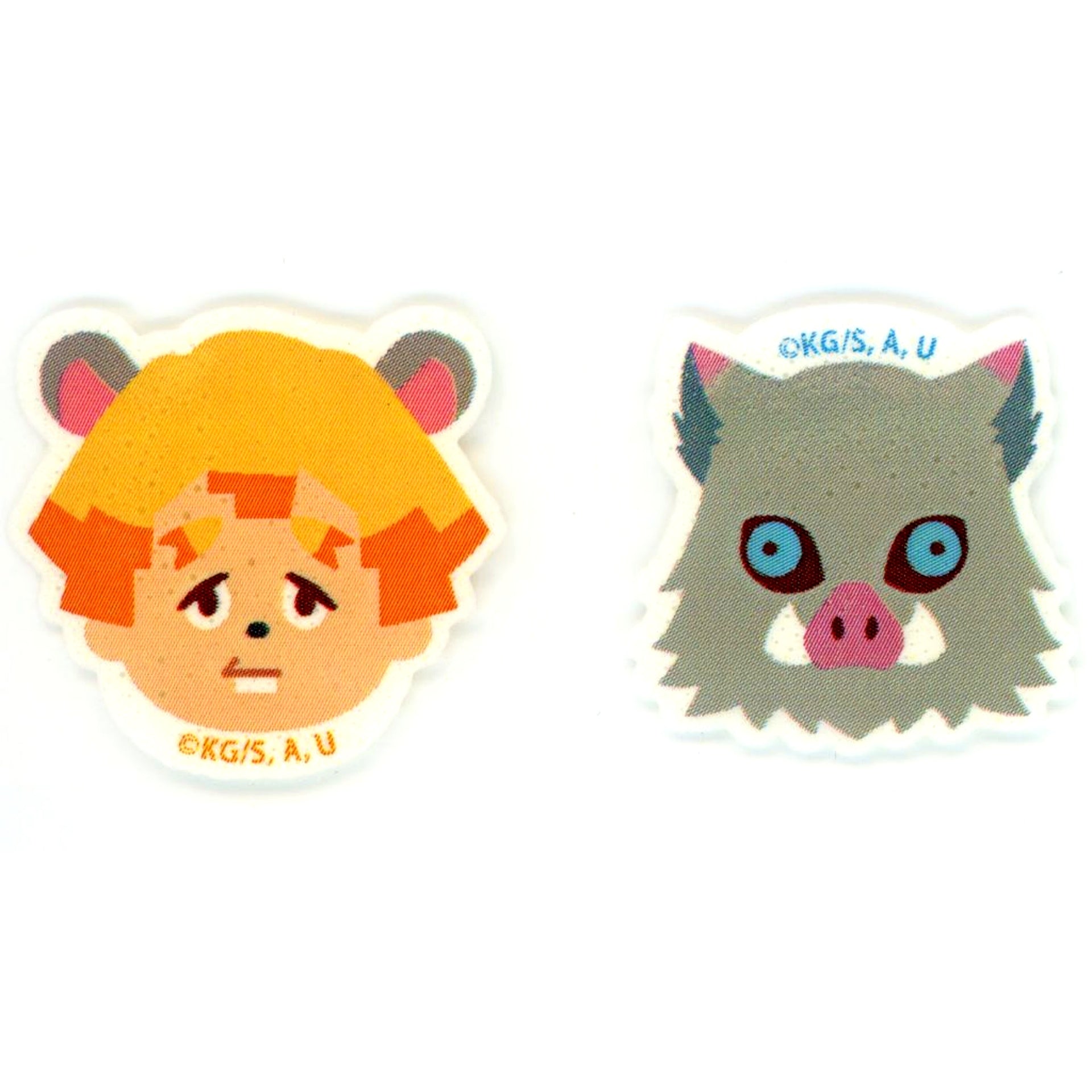 Chuitsu Zenitsu Agatsuma & Inosuke Hashibira Demon Slayer Kimetsu Theater Mugen Train Revival Screening Swelling Applique Theater Goods [USED]