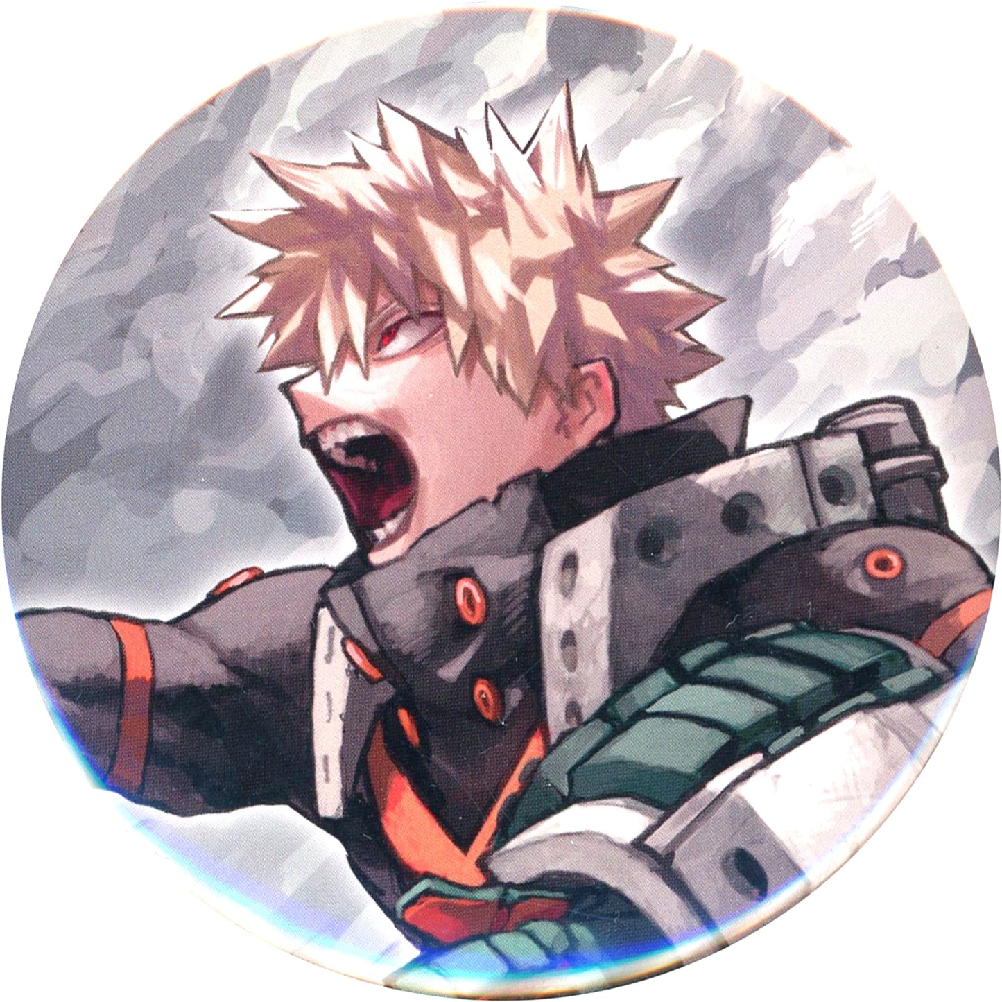 Katsuki Bakugo Kohei Horikoshi My Hero Academia Exhibition KEY VISUAL HEROES VS VILLAINS SUPREME Collection Button [USED]