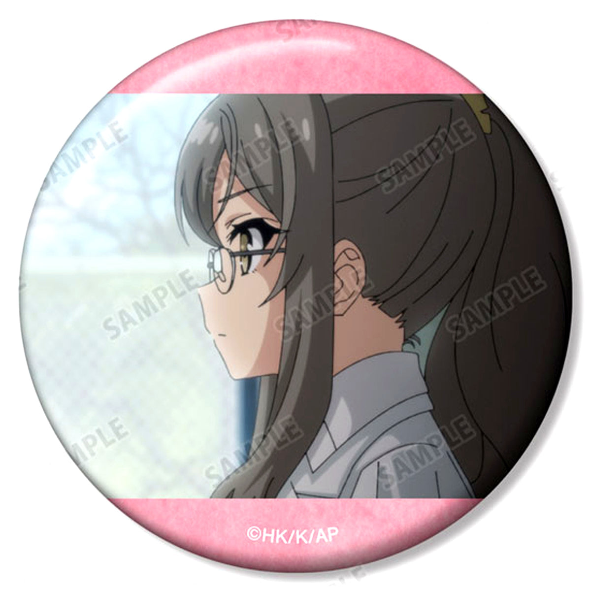 Rio Futaba A. Rascal Does Not Dream of a Knapsack Kid Trading Scene Shot Button [USED]