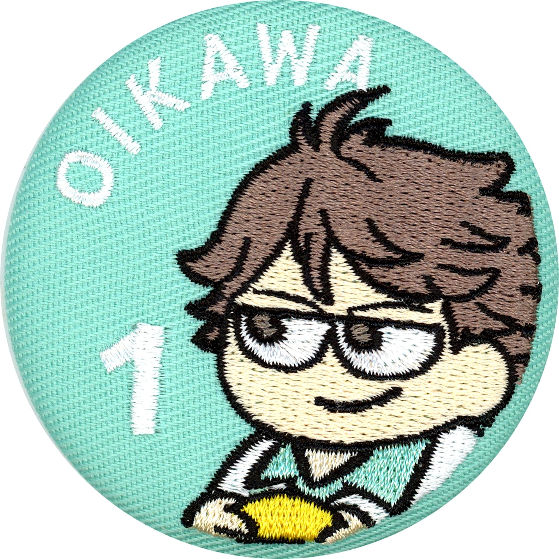 Toru Oikawa Haikyu!! Plaza Jirori Embroidery Button B [USED]