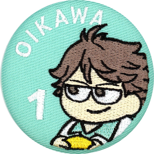 Toru Oikawa Haikyu!! Plaza Jirori Embroidery Button B [USED]
