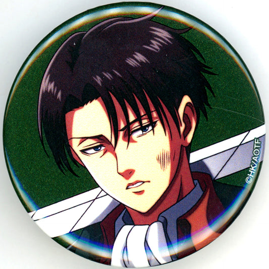 Levi Ackerman - Face Up Attack on Titan Newly Drawn After the Battle Ver. Trading Glitter Badge [USED]