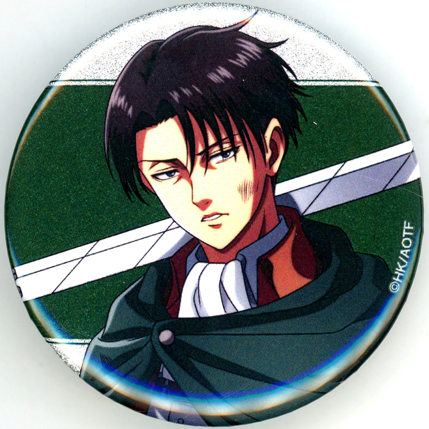 Levi Ackerman - Bust Up Attack on Titan Newly Drawn After the Battle Ver. Trading Glitter Badge [USED]