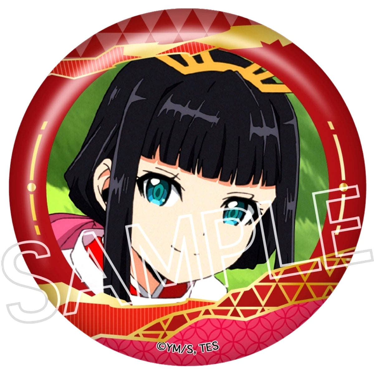 Shizuku The Elusive Samurai Foil Stamped Button [USED]
